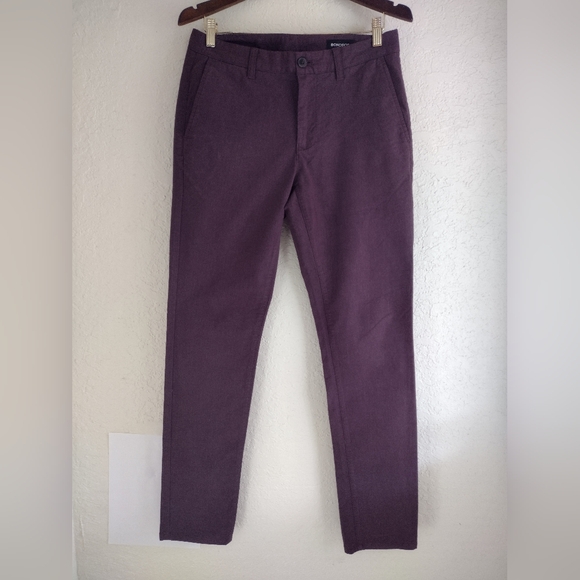 Bonobos Other - Bonobos Maroon COTTON Blend Slim Stretch Original Chino Pants
